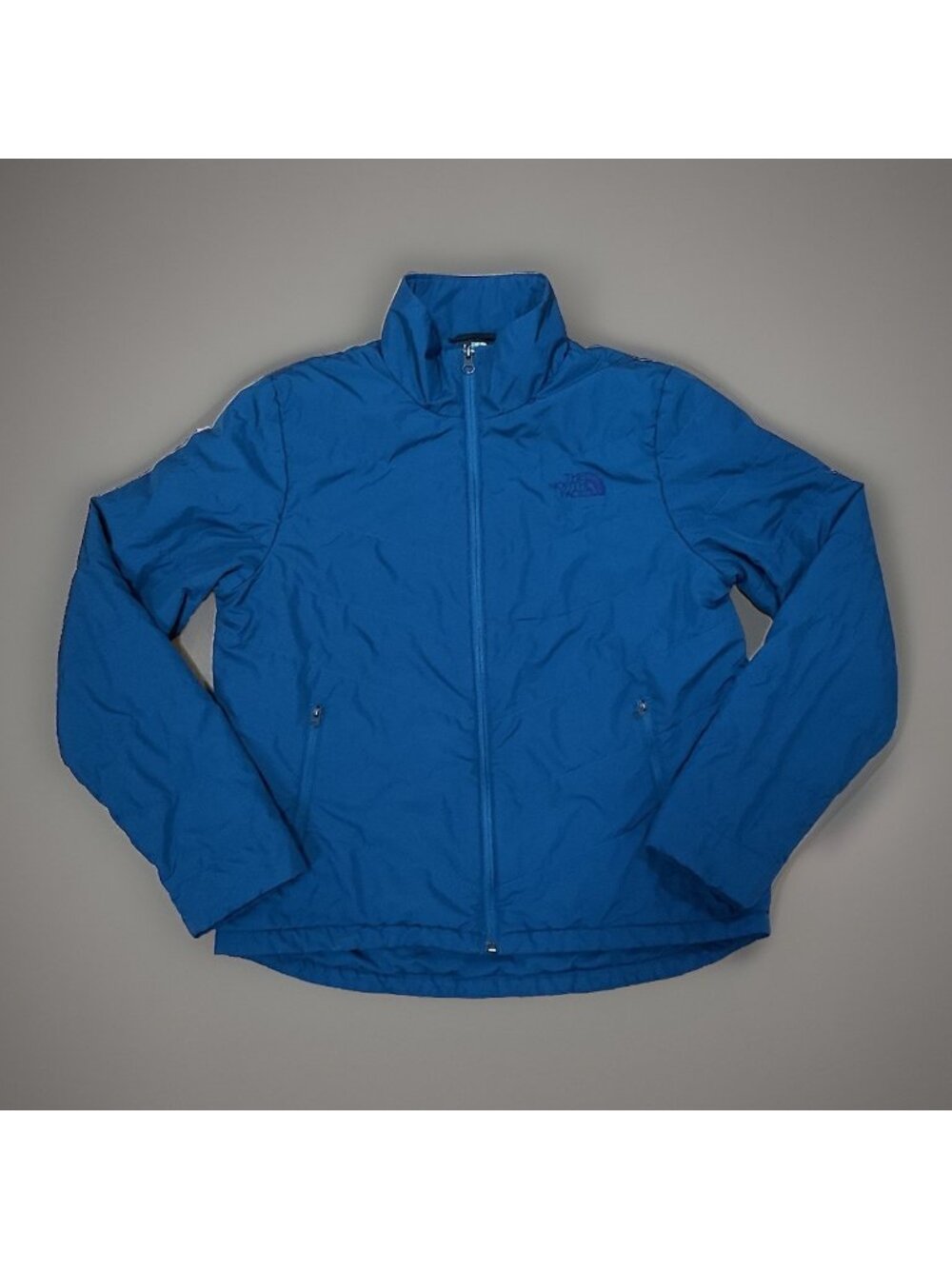 The North Face Women’s Medium Navy Blue Puffy Jacket Outdoors Hiking Layer